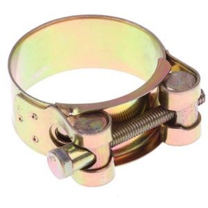 opaska zaciskowa skręcana GBS SGB W1, ocynk żółty